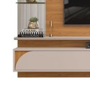 Ver imagem 4 de Painel para TV 60 Polegadas com Espelho Ravi para Sala de Estar Cedro Bali DJ Móveis