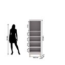 Ver imagem 4 de Armário Multiuso Sapateira 2 Portas Line Branco - Vila Rica