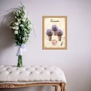 Ver imagem 2 de Quadro Moldura Dourada Vasinhos de Lavanda 24x18cm:com Vidro