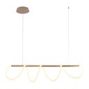 Ver imagem 2 de Lustre Pendente Taschibra Zurique Led Bivolt Dourado 3000k Luz Amarela 15051077