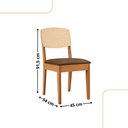Ver imagem 2 de Conjunto com 6 Cadeiras Mdf Copper Premium para Sala de Jantar Moderna Mobília