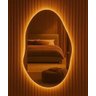 Espelho Decorativo Orgânico com Led Quente de Parede Corpo Inteiro Madri Demoglass - 2