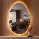 Ver mais imagens de Espelho Decorativo Orgânico com Led Quente de Parede Corpo Inteiro Madri Demoglass