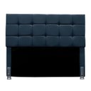 Ver imagem 1 de Cabeceira Solteiro 90 Cm Estofada Larissa em Suede com Frame:azul Marinho