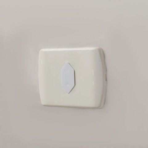 Kit 100 Pçs Protetor de Tomada Tampa Antichoque Bebe Branco