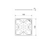 Grelha Inox Quadrada 1815 C 15cm - 2
