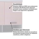 Ver imagem 4 de Armário Aéreo Maleiro Modulado 145cm 3 Portas Alpes Luciane Móveis