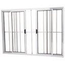 Ver imagem 1 de Janela Vitro 4 Folhas Alumínio Brilhante 1.20 x 1.50 Modular com Grade
