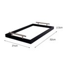 Ver imagem 6 de Bandeja Café Alças Bebidas Xícaras Bar Aparador Portátil Ambiente Escritório Recepção:Bandeja Alças 