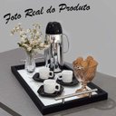 Ver imagem 3 de Bandeja Café Alças Bebidas Xícaras Bar Aparador Portátil Ambiente Escritório Recepção:Bandeja Alças 