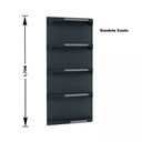 Ver imagem 2 de Kit 5 Bandejas para Gondola Canto 170 Fit 40/60 Preto Pe Cinza