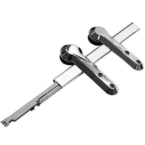 Kit Evo 40 a 60kg com Trilho 3 Metros para 1 Porta Cromado