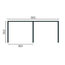 TRILHO SUPERIOR RM 025 2METROS - 2