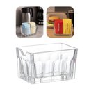 Ver imagem 1 de Kit Porta Sachê Faces para Açúcar Adoçante Ketchup Molhos de Vidro Transparente Lyor 4 Unidades