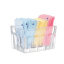 Ver imagem 3 de Kit Porta Sachê Faces para Açúcar Adoçante Ketchup Molhos de Vidro Transparente Lyor 4 Unidades