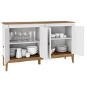 Ver imagem 3 de Aparador Buffet Movelbento Colonial, 4 Portas, Mdp e Mdf - Mb1014