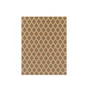 Ver imagem 3 de Tapete Sala ou Quarto Antiderrapante 1,50M x 1,32M Arabesco Geométrico Caramelo e Cru
