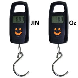 Balança Digital De Bagagem Mala Viagem Pesca 50 Kg Gancho Preto Cbrn02641 - 4