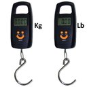 Ver imagem 3 de Balança Digital De Bagagem Mala Viagem Pesca 50 Kg Gancho Preto Cbrn02641