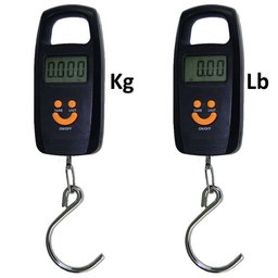 Balança Digital De Bagagem Mala Viagem Pesca 50 Kg Gancho Preto Cbrn02641 - 3