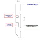 Ver imagem 2 de Rodapé/Guarnição BrasGroup 1007 - Multiuso 15mm x 10cm x 2,40m