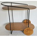 Ver imagem 2 de Carrinho Bar Adega Laminado Armação Preta sem Borda