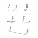 Ver imagem 1 de Kit Acessórios para Banheiro com 5 Peças 505 C Clic