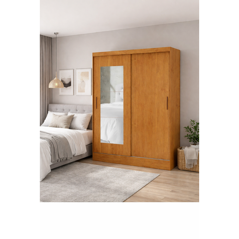 Guarda Roupa com 2 Portas e Espelho Sapphire -grand Line