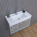 Ver imagem 6 de Kit Armário para Banheiro 60cm Mdf com Cuba + Espelheira - Potenza Gianduia