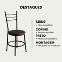 Ver imagem 4 de Cadeira Conforto Estilo Sofisticada Moderna Sala de Jantar Cozinha Varanda Área Gourmet Estrutura Pr