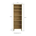 Ver imagem 2 de Torre Quente 2 Fornos 4 Portas 220x70 cm Capadócia Amadeirado Claro 100% MDF Casamia