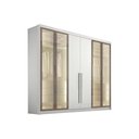 Ver imagem 2 de Guarda Roupa Casal Linea 6 Portas 6GAVS Neve N. Horizonte