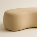 Ver imagem 3 de Puff Feijão Orgânico Moderno 100cm Escultural Suede Curvo