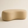 Puff Feijão Orgânico Moderno 100cm Escultural Suede Curvo - 2