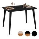 Ver imagem 5 de Mesa de Jantar Retangular Murano 120x80 Sala Mdf Pé Palito:preto