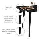 Ver imagem 6 de Mesa de Jantar Retangular Murano 120x80 Sala Mdf Pé Palito:preto