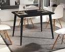 Ver imagem 3 de Mesa de Jantar Retangular Murano 120x80 Sala Mdf Pé Palito:preto
