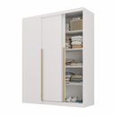 Ver imagem 7 de Módulo de Canto Linear Planejado 2 Portas de Correr Jade CabeCasa MadeiraOriginals Branco