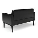 Ver imagem 7 de Sofá Namoradeira com 2 Poltronas Base de Madeira Fixa Preto Marisa Corano D03 - D\'rossi Cor Preto