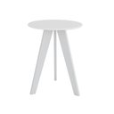 Ver imagem 1 de Mesinha Lateral Retrô Peroba Branco com Brilho em 100% Mdf