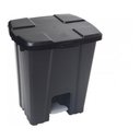 Ver imagem 2 de Cesto Lixeira Quadrada Plastica Com Pedal 25 Litros:Verde/Verde