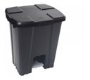 Ver imagem 2 de Cesto Lixeira Quadrada Plastica Com Pedal 25 Litros:Verde/Verde