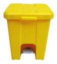 Ver imagem 6 de Cesto Lixeira Quadrada Plastica Com Pedal 25 Litros:Verde/Verde