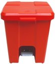 Ver imagem 4 de Cesto Lixeira Quadrada Plastica Com Pedal 25 Litros:Verde/Verde
