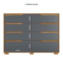 Ver imagem 6 de Cômoda para Quarto 8 Gavetas 147cm Georgia