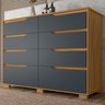 Cômoda para Quarto 8 Gavetas 147cm Georgia - 1