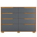 Ver imagem 4 de Cômoda para Quarto 8 Gavetas 147cm Georgia