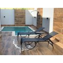 Ver imagem 2 de Kit 2 Espreguiçadeira Reclinável Piscina de Alumínio e Tela Sling Preta