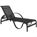 Ver imagem 4 de Kit 2 Espreguiçadeira Reclinável Piscina de Alumínio e Tela Sling Preta