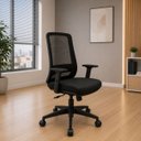 Ver imagem 3 de Mesa de Escritório em L 120x60cm + Cadeira Ergonômica Reclinável com Apoio Lombar